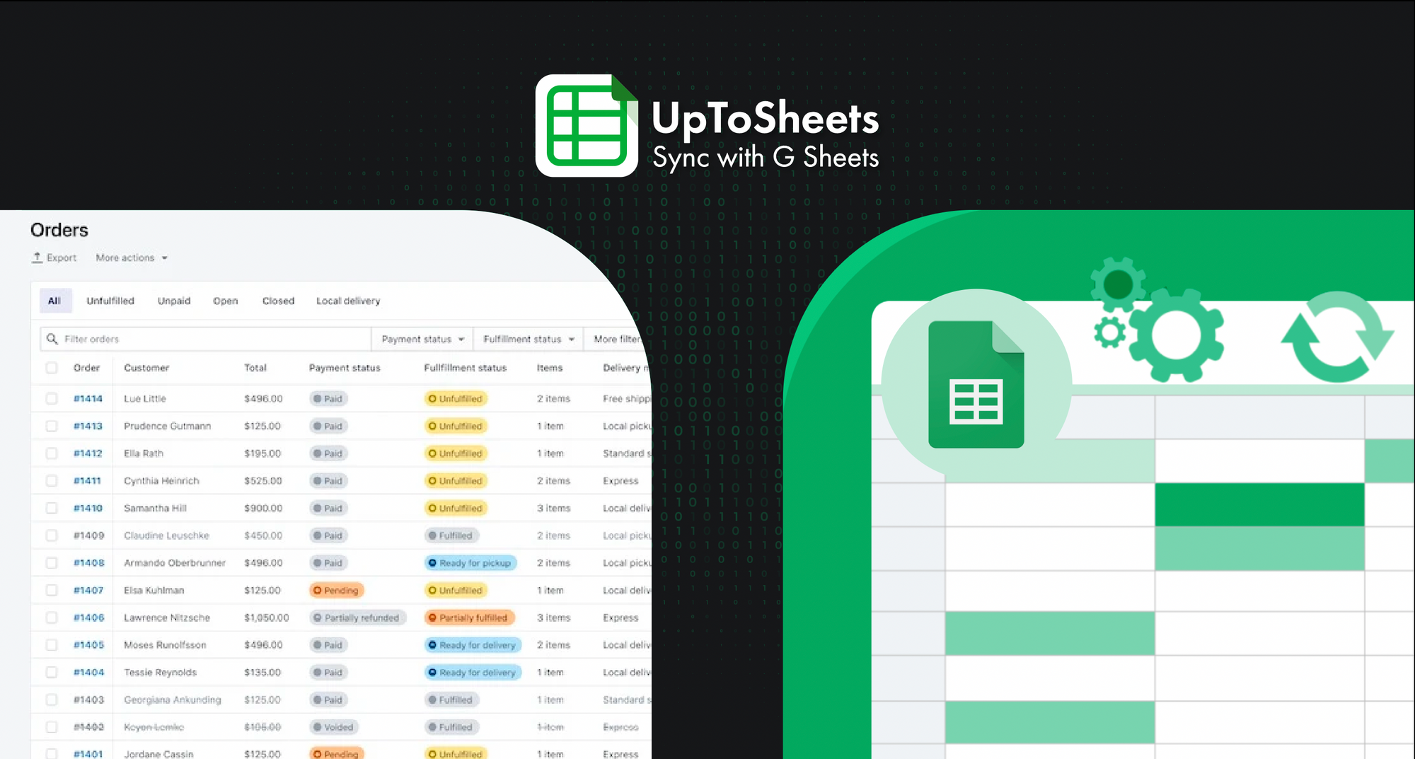Save Time – Sync Orders from Google Sheets to your Shopify store in a minute